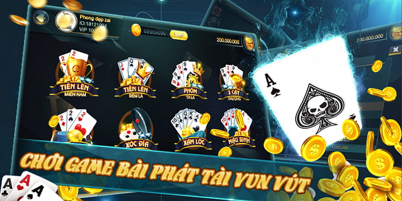 Game đánh bài là sản phẩm chủ lực được yêu thích bậc nhất